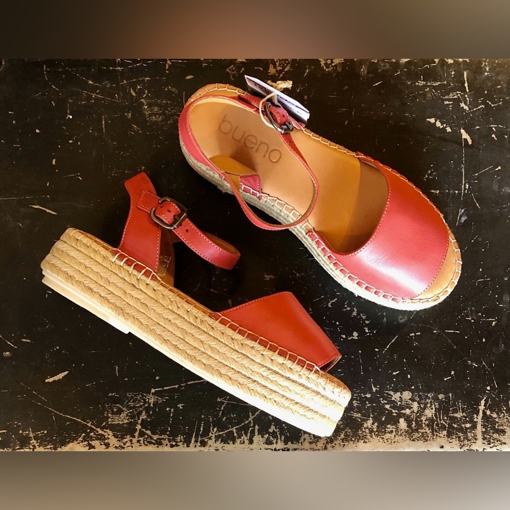 Very Cute Bueno espadrilles in Kobie Red size 38